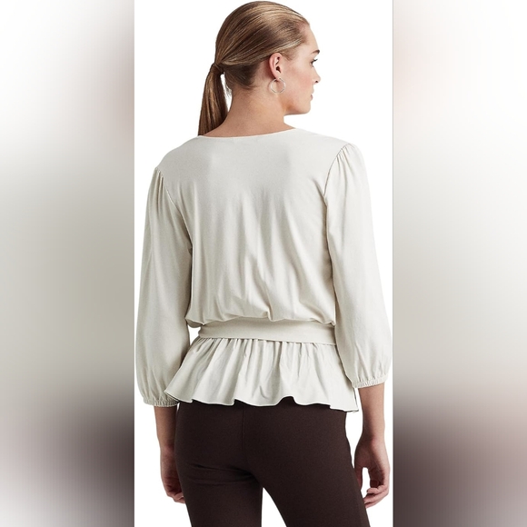 Ralph Lauren Peplum Blouse XL - Picture 2 of 5